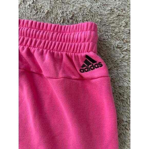 adidas Plus Size Essentials Linear Logo French Terry Shorts Women's 3X Pink New - Picture 12 of 13